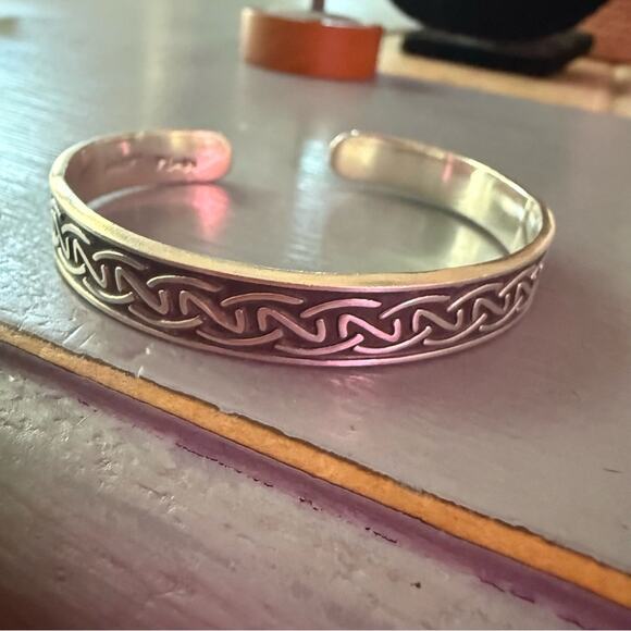 Taxco Mexico 925 Sterling Silver Cuff Bracelet